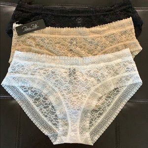 NWT Rene rofe 3 pc lingerie panties
